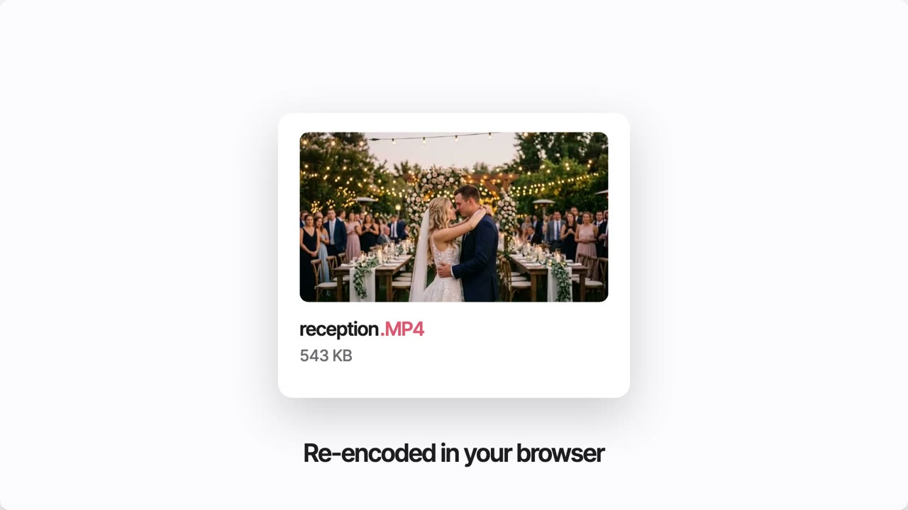 The free video compressor fitting a phone video under a target size